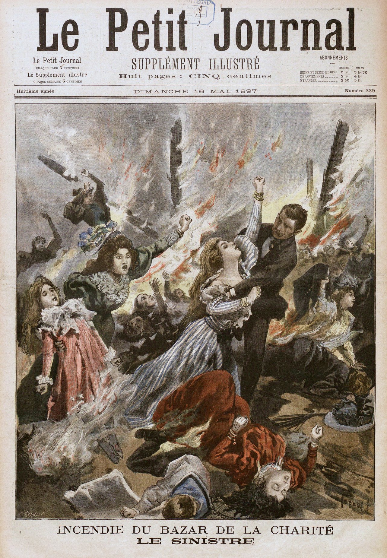 L'incendie du bazar de la Charité en mai 1897
