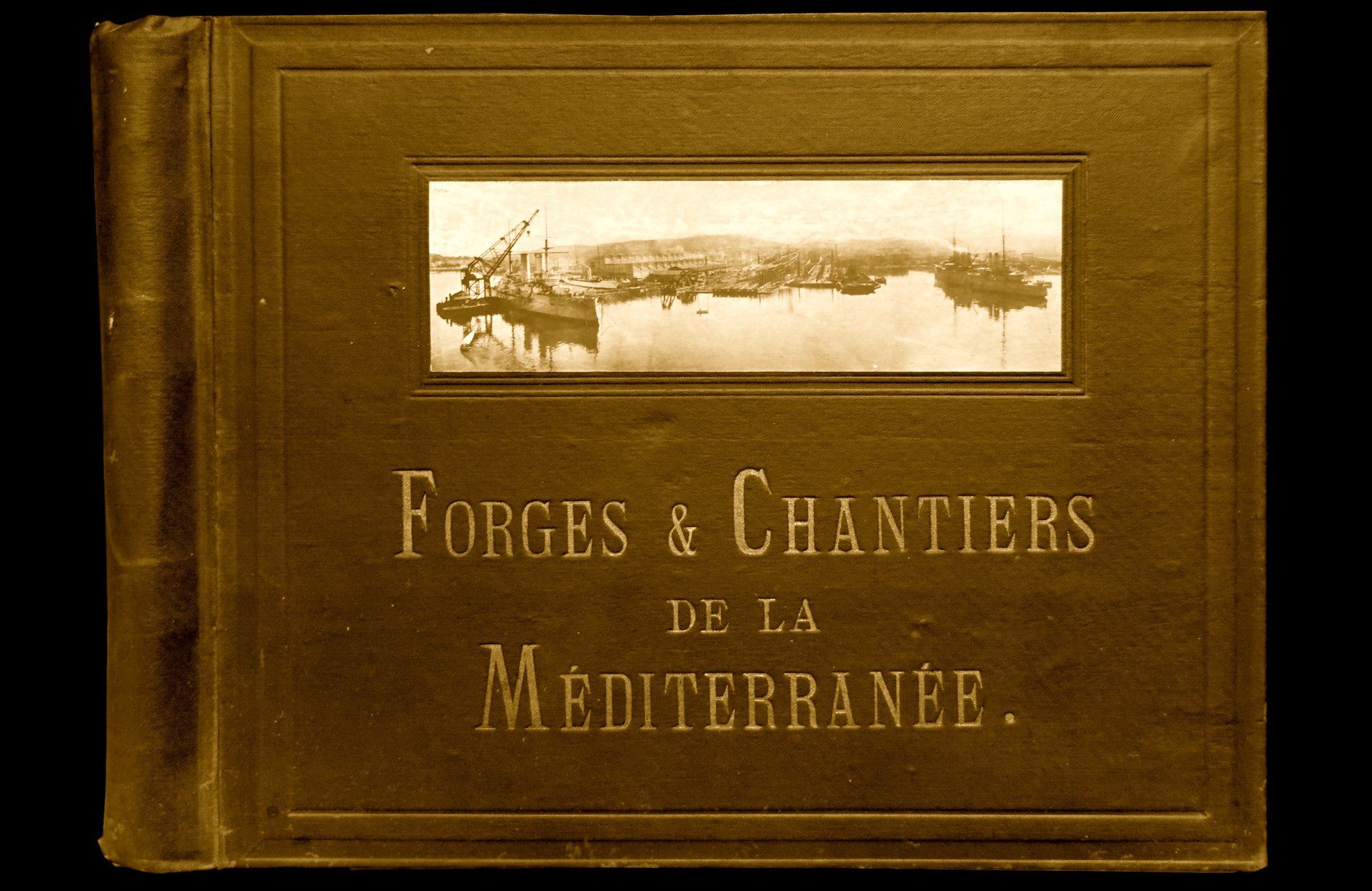 Medaille bateau TRIDECREST 1958 Forges chantiers mediterranée bronze 44mm