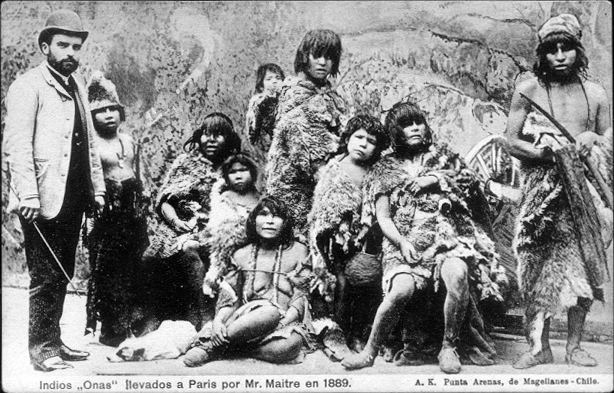 Indios_Onas_llevados_a_París_por_Maitre_en_1889