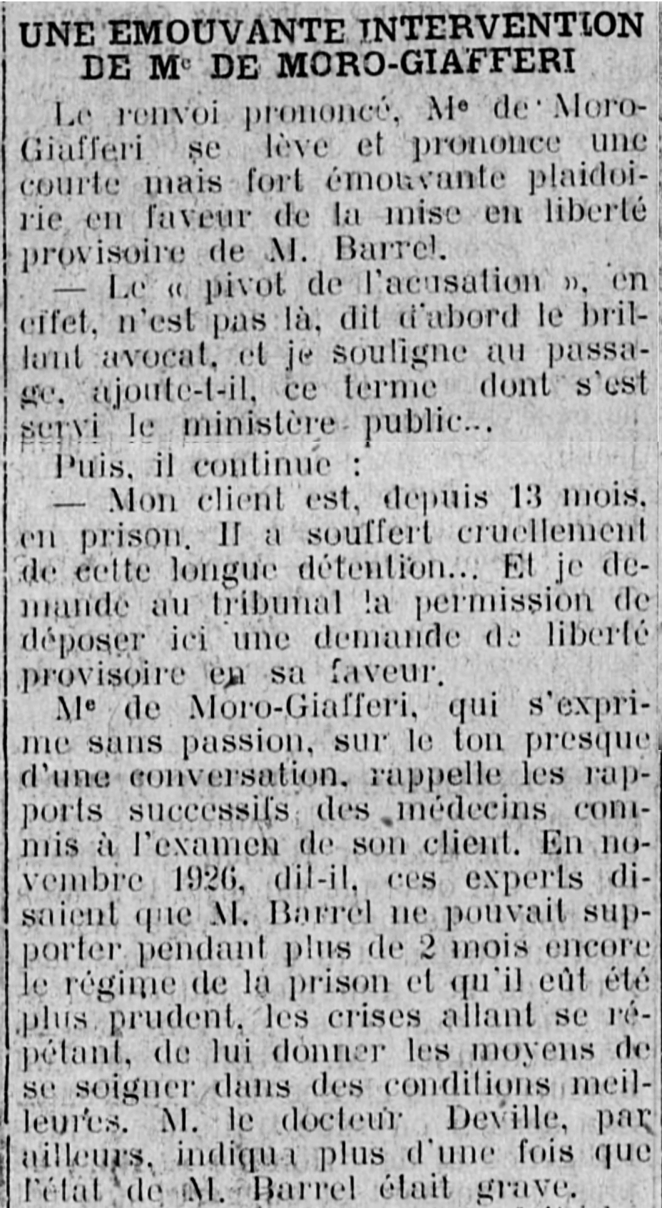 Le Petit var Juillet 1927